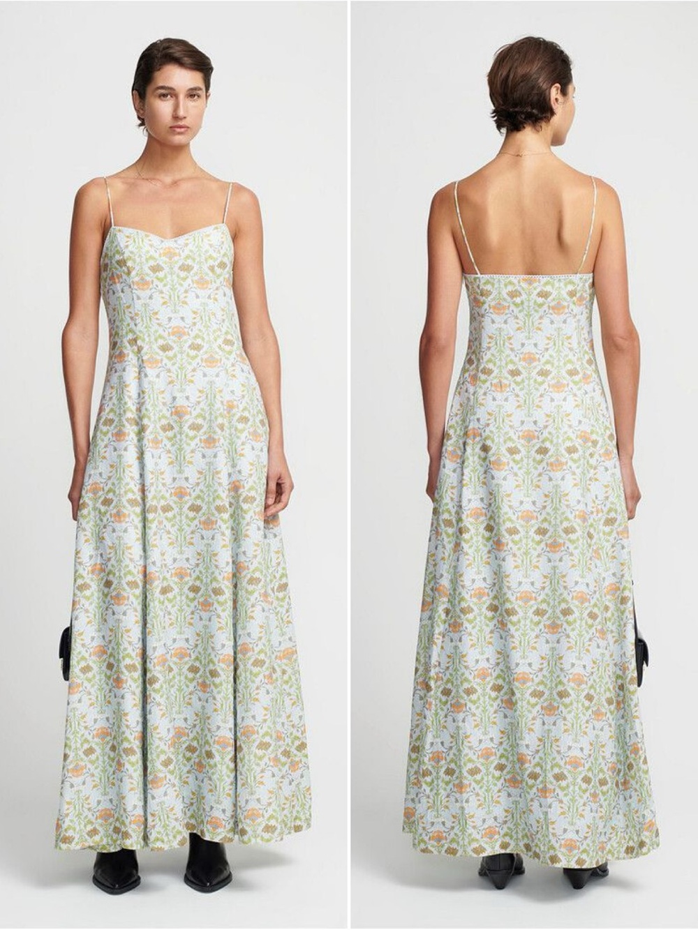 Hansen & Gretel Pepper Floral Maxi Dress Size S Romantic Slip Dress NWT